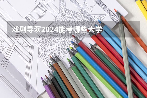 戏剧导演2024能考哪些大学