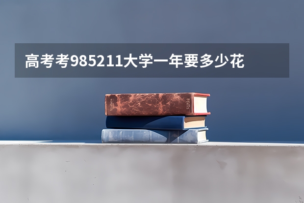 高考考985/211大学一年要多少花销