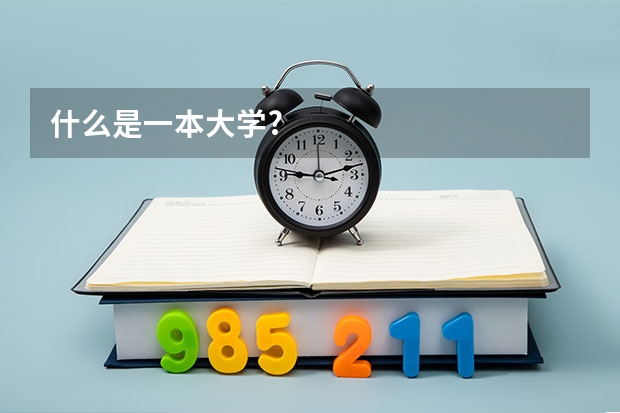 什么是一本大学?