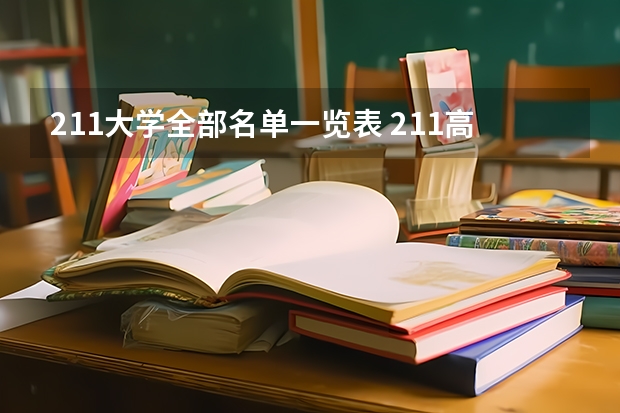 211大学全部名单一览表 211高校名单及省份