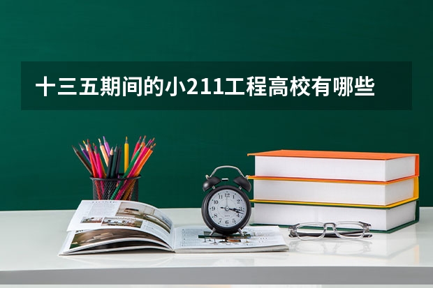 十三五期间的小211工程高校有哪些