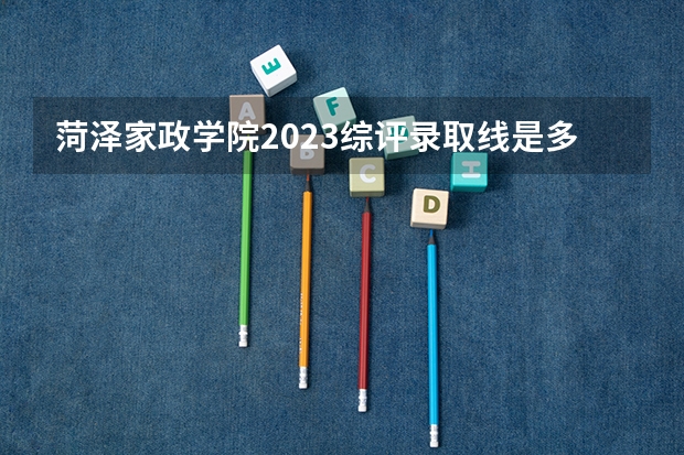 菏泽家政学院2023综评录取线是多少 菏泽职业学院2023年录取线