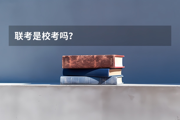 联考是校考吗？