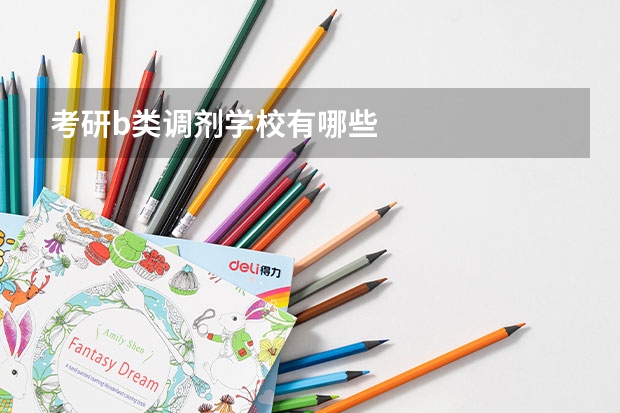 考研b类调剂学校有哪些