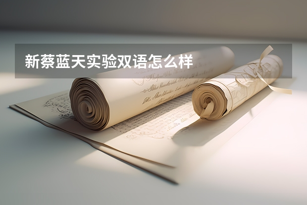 新蔡蓝天实验双语怎么样