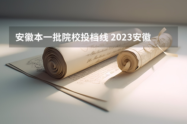 安徽本一批院校投档线 2023安徽理科一本投档线
