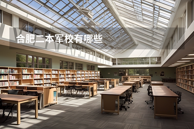 合肥二本军校有哪些