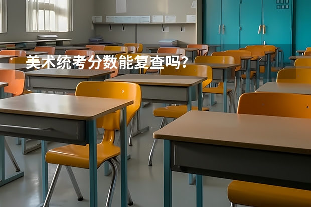 美术统考分数能复查吗？