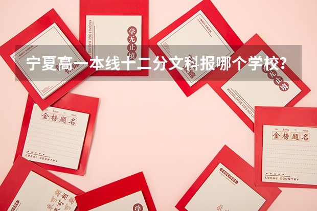 宁夏高一本线十二分文科报哪个学校？