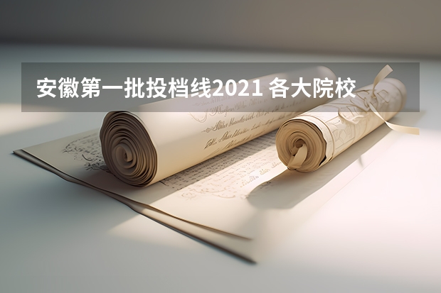 安徽第一批投档线2021 各大院校在安徽录取分数