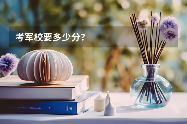 考军校要多少分？
