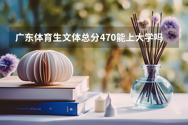 广东体育生文体总分470能上大学吗