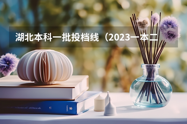 湖北本科一批投档线（2023一本二本三本的分数线湖北）