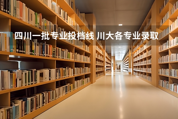 四川一批专业投档线 川大各专业录取线2023年