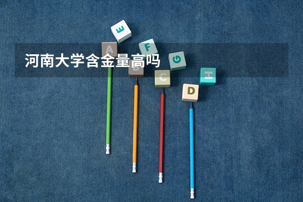 河南大学含金量高吗