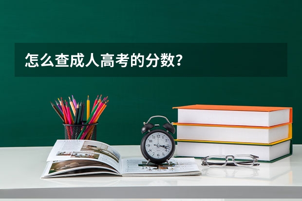 怎么查成人高考的分数？