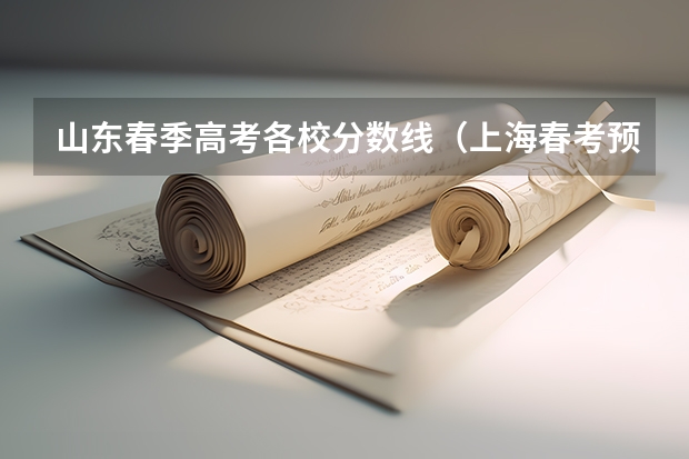 山东春季高考各校分数线（上海春考预录取分数线-上海春考校测线）