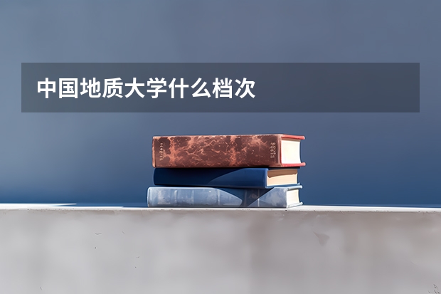 中国地质大学什么档次