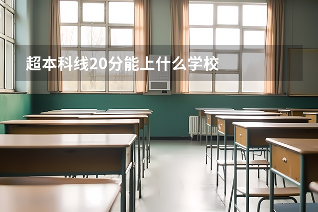 超本科线20分能上什么学校
