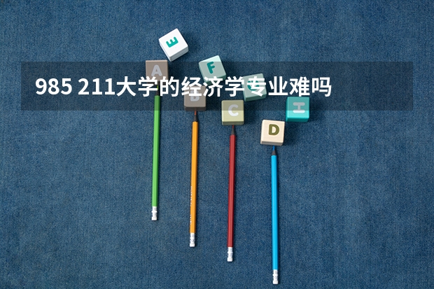 985 211大学的经济学专业难吗？高等数学好学吗？要怎样才能学好