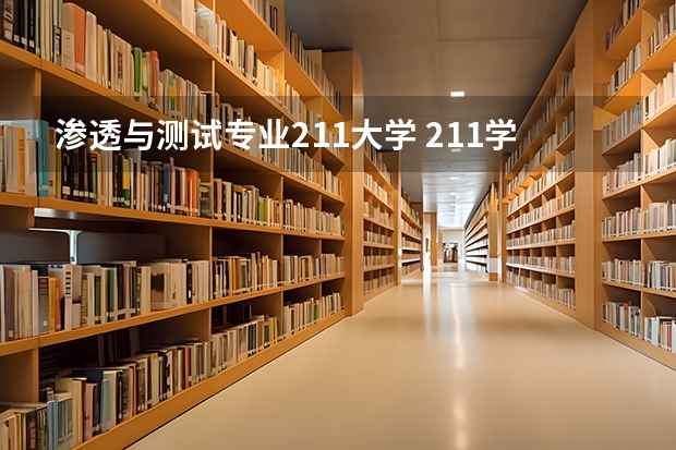 渗透与测试专业211大学 211学校排名一览表