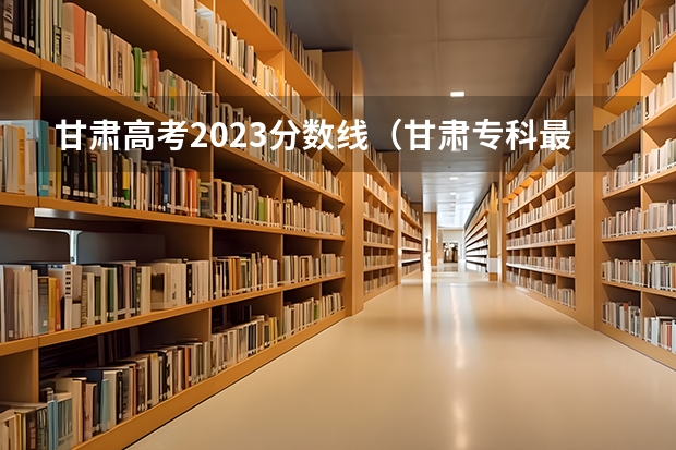 甘肃高考2023分数线（甘肃专科最低投档线2023）