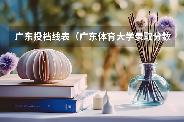 广东投档线表（广东体育大学录取分数线）