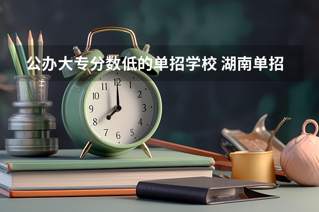 公办大专分数低的单招学校 湖南单招大专有那些学校可以考