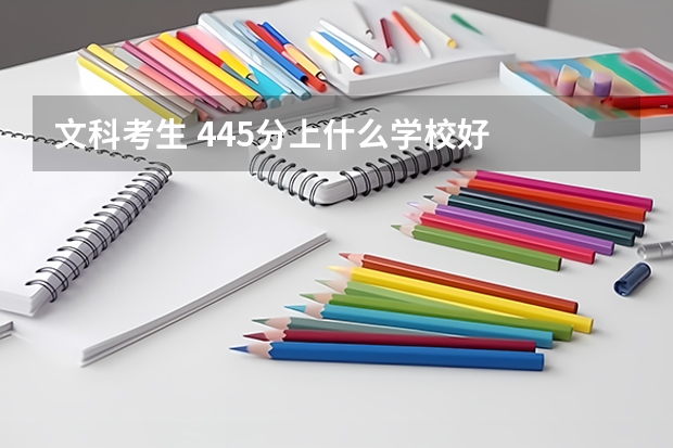 文科考生 445分上什么学校好