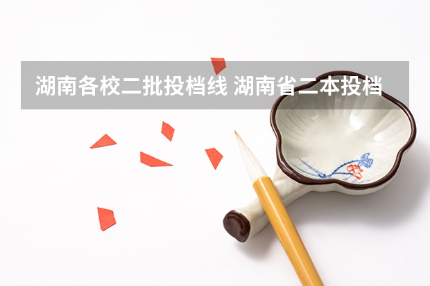 湖南各校二批投档线 湖南省二本投档线