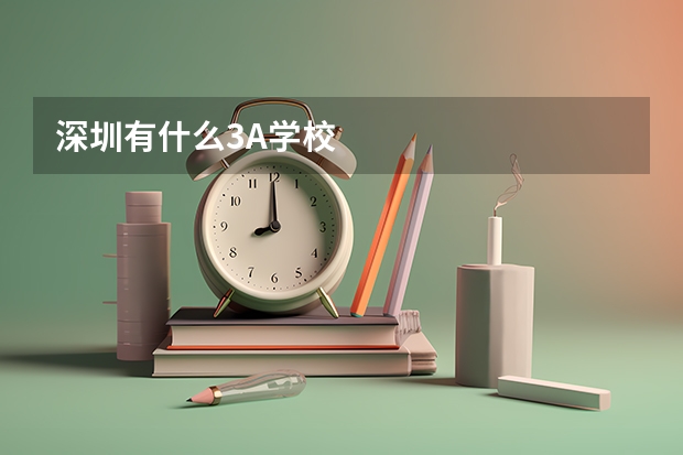 深圳有什么3A学校