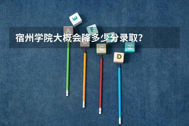 宿州学院大概会降多少分录取？