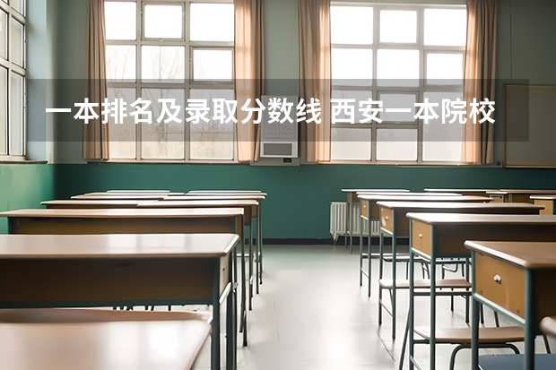 一本排名及录取分数线 西安一本院校排名及录取分数线