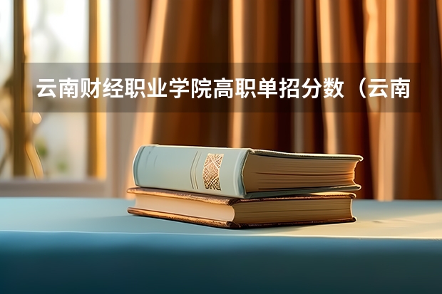 云南财经职业学院高职单招分数（云南外事外语学院单招专业分数线）