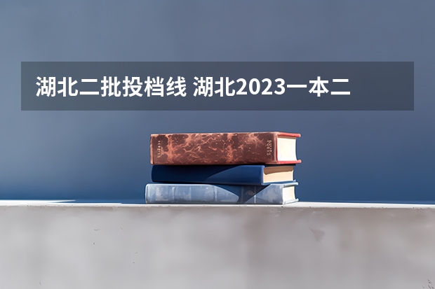 湖北二批投档线 湖北2023一本二本三本分数线