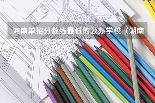 河南单招分数线最低的公办学校（湖南单招分数最低的公办学校）