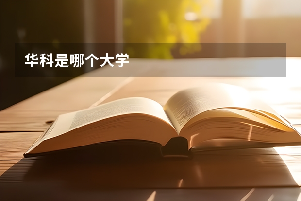 华科是哪个大学
