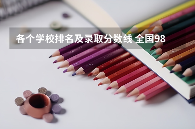各个学校排名及录取分数线 全国985学校排名顺序及录取分数线