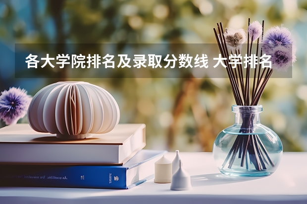 各大学院排名及录取分数线 大学排名及分数线
