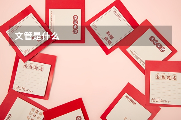 文管是什么