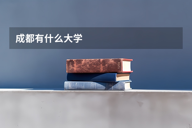 成都有什么大学