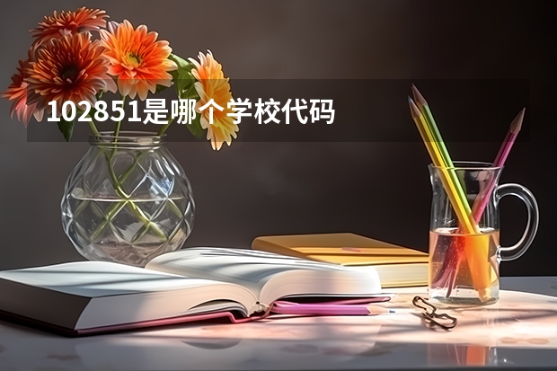 102851是哪个学校代码