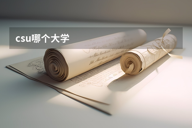 csu哪个大学