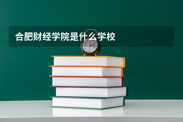 合肥财经学院是什么学校