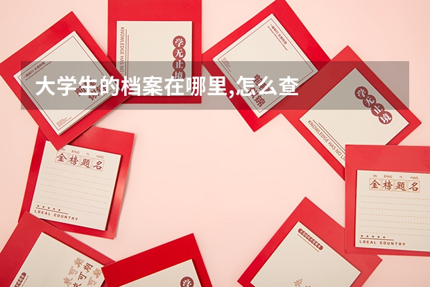 大学生的档案在哪里,怎么查