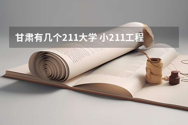 甘肃有几个211大学 小211工程大学名单：甘肃（4所）
