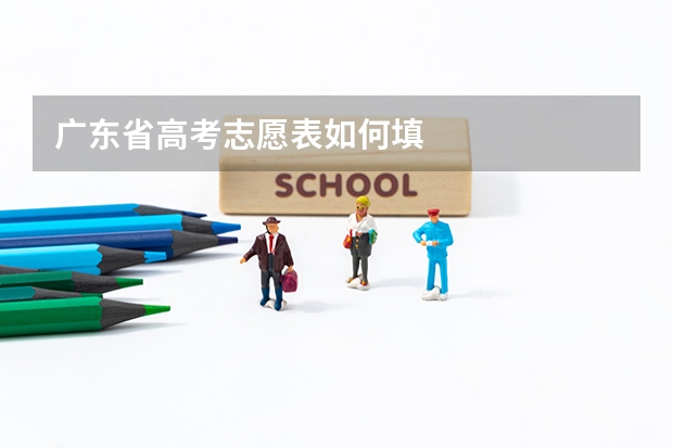 广东省高考志愿表如何填