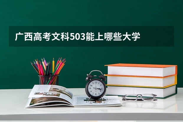 广西高考文科503能上哪些大学
