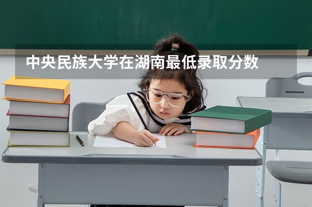 中央民族大学在湖南最低录取分数