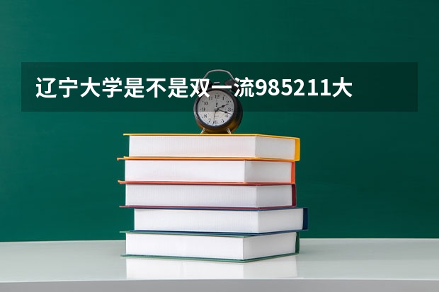 辽宁大学是不是双一流/985/211大学